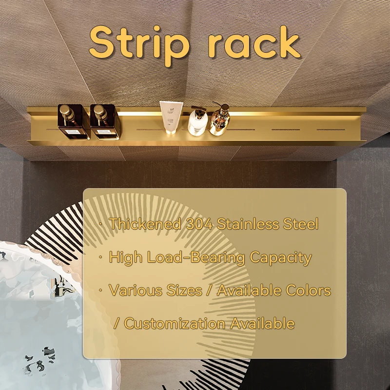 Gold Bar-Shaped Stainless Steel Storage Rack