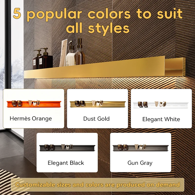 Gold Bar-Shaped Stainless Steel Storage Rack